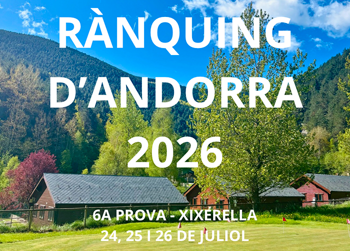 Resultats 6ª prova del rànquing d’Andorra